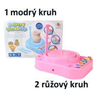 Hrnčířský kruh - modrý nebo růžový varianta 1 modrý kruh