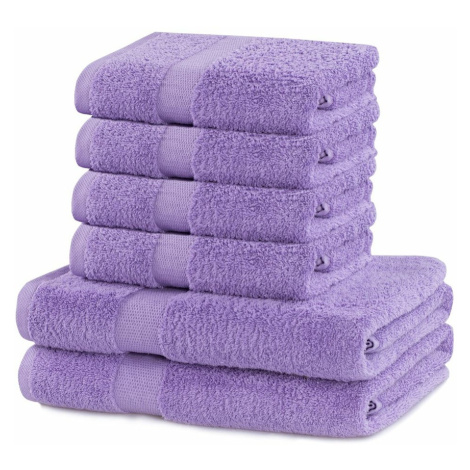 DecoKing Sada ručníků a osušek Marina světle fialová, 4 ks 50 x 100 cm, 2 ks 70 x 140 cm