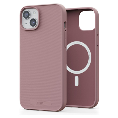 NJORD 100% GRS MagSafe kryt iPhone 15 Plus růžový