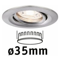 PAULMANN LED vestavné svítidlo Nova mini výklopné 1x4W 2700K kov kartáčovaný 230V 942.94