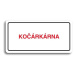 Accept Piktogram "KOČÁRKÁRNA" (160 × 80 mm) (bílá tabulka - barevný tisk)