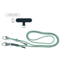 6mm šňůrka na telefon Mobile Origin Lanyard rope 82 - 163cm - zelená