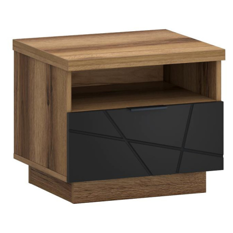 Noční stolek Orient X dub delano/černý BAUMAX