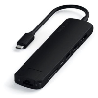 Satechi Aluminium Type-C Slim Multiport (1xHDMI 4K,2x USB-A,1x SD,1x Ethernet) - Black