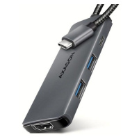 AXAGON HMC-5H8K, USB 5Gbps hub, 2x USB-A, USB-C, HDMI 8k/30Hz, PD 100W, kabel USB-C 15cm