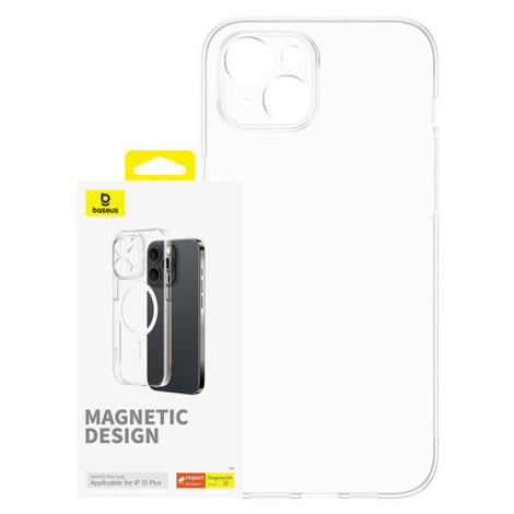 Baseus Magnetické pouzdro pro iPhone 15 Plus Baseus OS-Lucent Series (čiré)