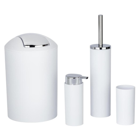 WENKO 24077800 - Set CALVO 6,5x13 cm bílá/lesk. chrom 24077800