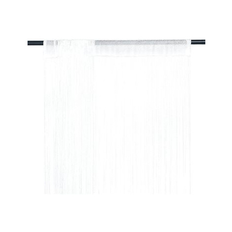 Provázkové záclony, 2 ks, 140x250 cm, bílá SHUMEE