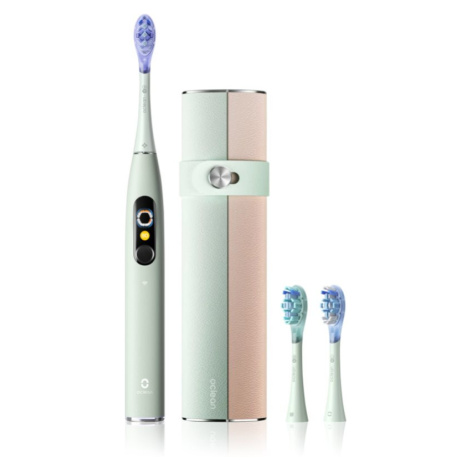 Oclean X Ultra 20 Set sonický zubní kartáček + 2 náhradní hlavice s cestovním pouzdrem Green