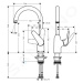 Hansgrohe 71802800 - Dřezová baterie M421-H220, vzhled nerezu