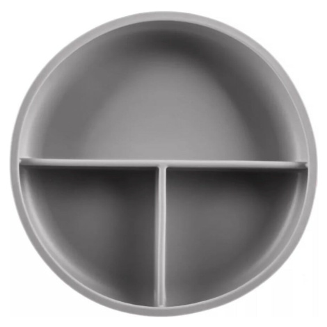 Silikonový dělený talířek s přísavkou, Dove Grey Zopa