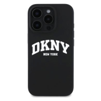 DKNY Liquid Silicone Arch Logo MagSafe Zadní Kryt pro iPhone 16 Pro Max Black