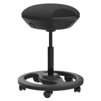 SONGMICS Otočná balanční kancelářská židle Axy černá