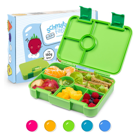 schmatzfatz by Klarstein Lite Lunchbox 6 přihrádek 20,8x4,5x15 cm BPA-free Tritan