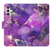 iSaprio flip pouzdro Purple Marble pro Samsung Galaxy A32