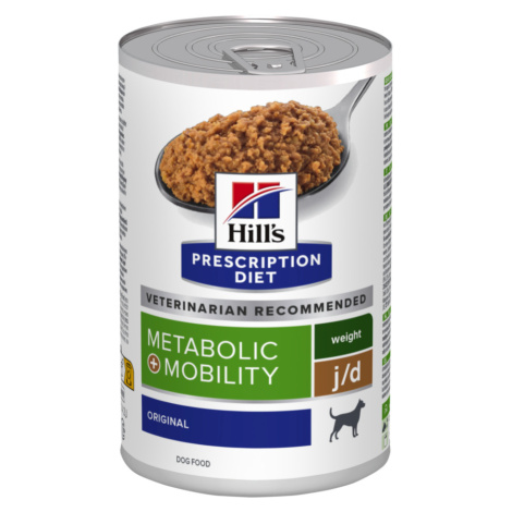 Hill's Prescription Diet, 36 x 360g / 370g - 24 + 12 zdarma - Metabolic + Mobility 36 x 370 g Hills