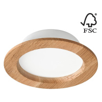 LED Podhledové svítidlo WOODY SPOT LED/12,5W/230V 4000K dub ø 16 cm