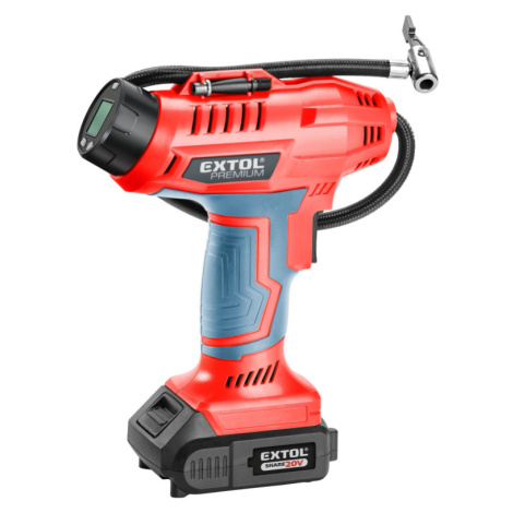 kompresor domácí aku SHARE20V, 20V Li-ion, 2Ah Extol Premium