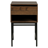 Odkládací stolek s deskou v dubovém dekoru 40x45 cm Modica – Unique Furniture