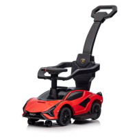 mamido  Dětské odrážedlo auto s vodící tyčí Lamborghini Sian červené