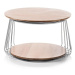 Konferenční stolek Selvan - 70x42x70 (dub, hnědá, masiv)