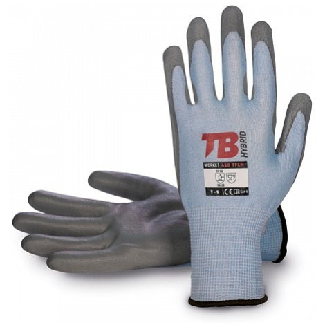 Povrstvené pracovní rukavice TB 418TFLN, modré Červa