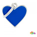 Známka My Family Basic Handmade srdce malé modré