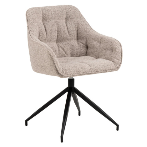 MID.YOU ŽIDLE S PODRUČKAMI, tkaná látka, béžová