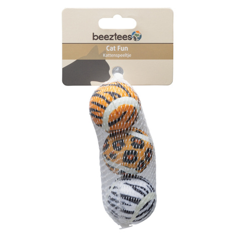 Beeztees kočičí hračky Jungle Balls - 3 x Ø 4,5 cm