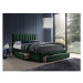 Čalouněná postel Wolfgang 160x200, zelená, bez matrace