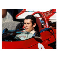 Umělecká fotografie Jacky Ickx in the cockpit, 1970, (40 x 30 cm)