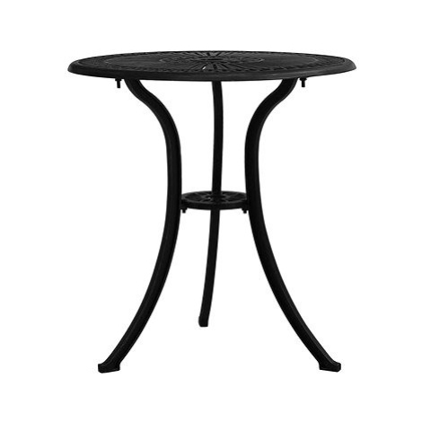 Zahradní stůl černý 62 × 62 × 65 cm litý hliník, 315580 SHUMEE