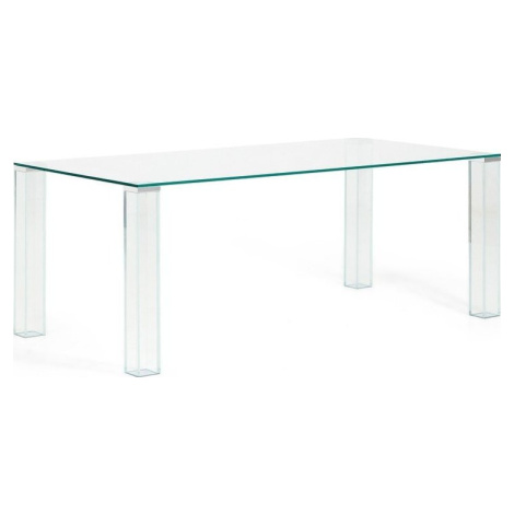 Skleněný jídelní stůl 100x200 cm Adularia – Kave Home