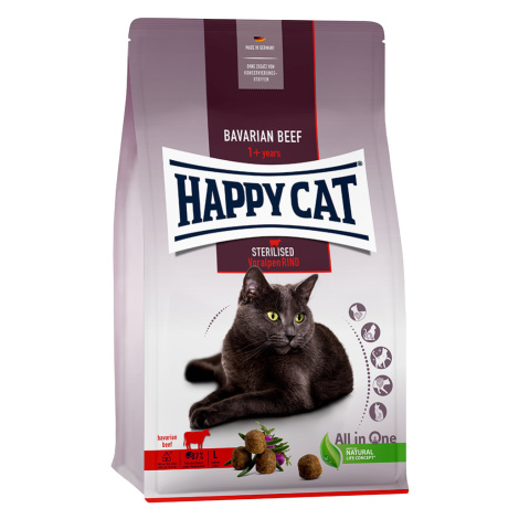 Happy Cat Sterilised Adult hovězí - 10 kg