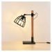 Lindby Lindby Tanina stolní lampa s klecovým stínidlem