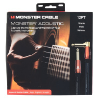 Monster Acoustic 12' Instrument Cable Angled