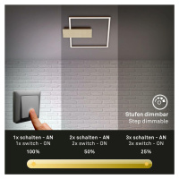 BRILONER LED stropní svítidlo, 37,5 cm, 12 W, 1400 lm, zlatá-hnědá BRI 3544-017