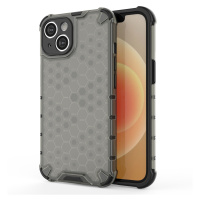 Honeycomb pancéřové pouzdro se silikonovým rámem pro iPhone 14 PLUS 6.7