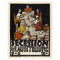 Obrazová reprodukce Poster for the Vienna Secession, 49th Exhibition, Die Freunde, Egon Schiele,