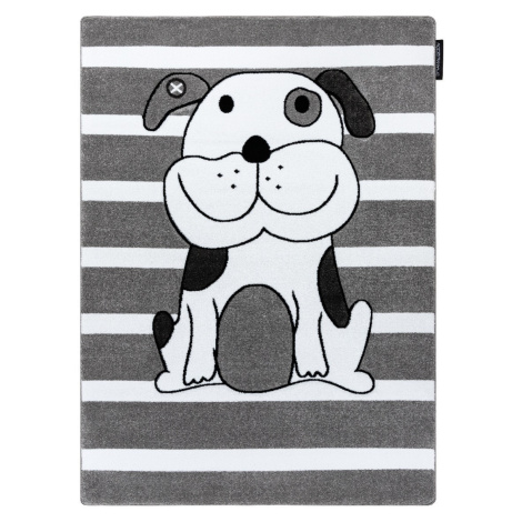 Dywany Łuszczów Dětský kusový koberec Petit Puppy grey - 160x220 cm