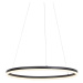 Designová kruhová závěsná lampa černá 80cm včetně LED a stmívače - Anello