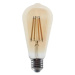 LED Filament žárovka Amber ST64 10W/230V/E27/2700K/1160Lm/360°