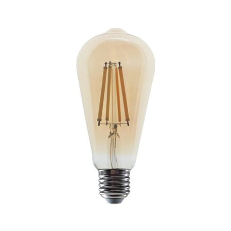 LED Filament žárovka Amber ST64 10W/230V/E27/2700K/1160Lm/360°