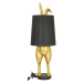 Dekoria Stolní lampa Gold Rabbit 74cm, 24 x 24 x 74 cm