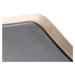 eliNeli Houpací dřevěné prkno XL s plstí barva: šedá