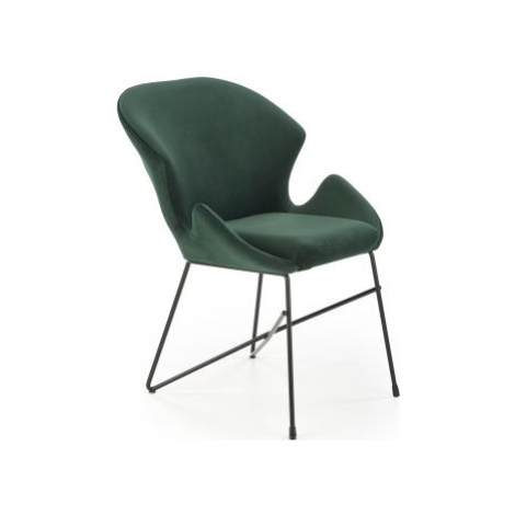 Jídelní židle K458, tmavě zelená FOR LIVING
