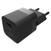 FIXED Mini nabíječka s USB-C výstupem a podporou PD 25W černá