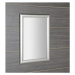 SAPHO ESTA zrcadlo v dřevěném rámu 580x780, stříbrná s proužkem NL395