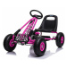 Baby Mix Dětská šlapací motokára Go-kart Razor, růžová