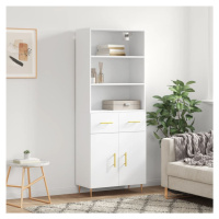 vidaXL Skříň highboard bílá 69,5 x 34 x 180 cm kompozitní dřevo